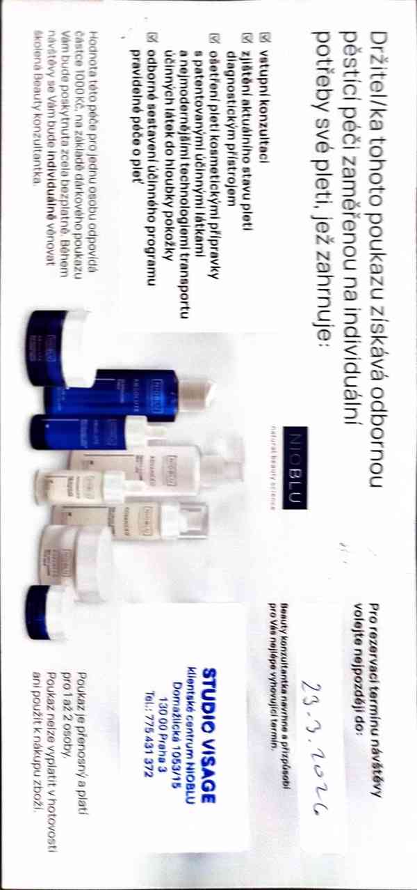 dárkový poukaz na kosmetiku - foto 5