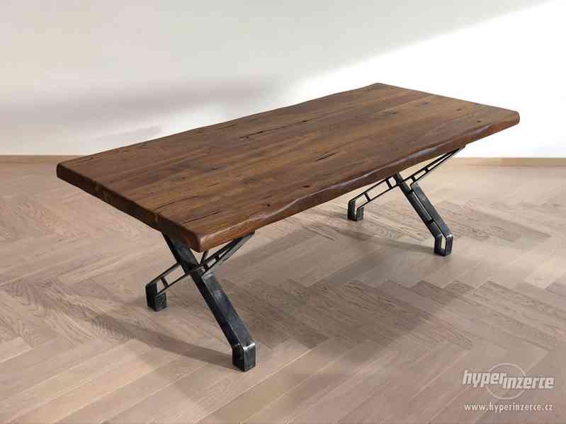 Dubový stůl TOSCÁNO - 2100 x 950 x 770 mm - foto 1