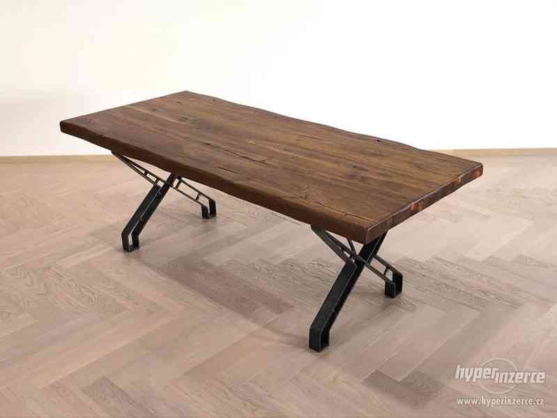 Dubový stůl TOSCÁNO - 2100 x 950 x 770 mm - foto 3