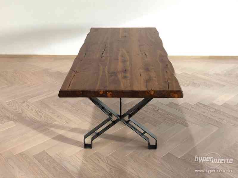 Dubový stůl TOSCÁNO - 2100 x 950 x 770 mm - foto 4