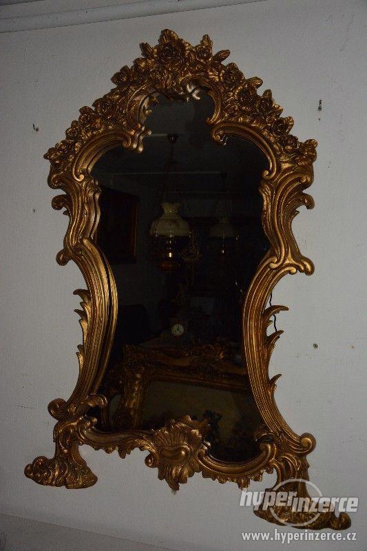 Zámecká konzola s mramorem a zrcadlem-UNIKÁT - foto 4