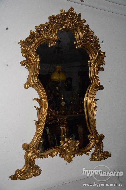 Zámecká konzola s mramorem a zrcadlem-UNIKÁT - foto 12