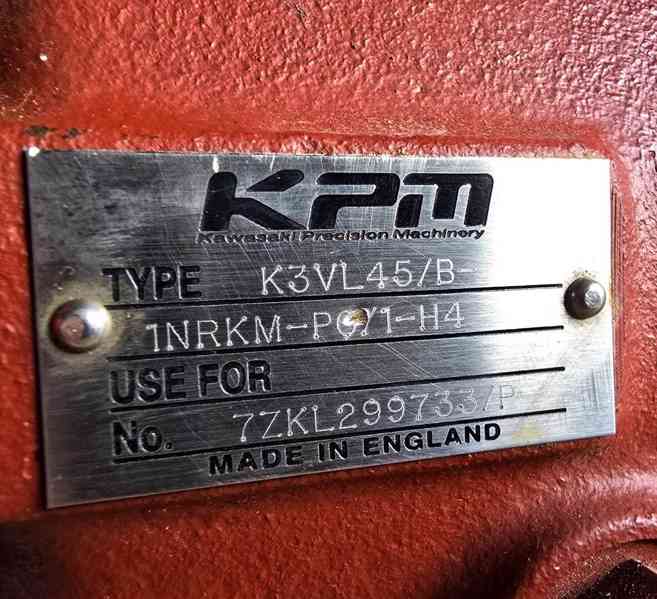 Hydraulické pístové čerpadlo Kawasaki K3VL45/B 320 bar. - foto 2