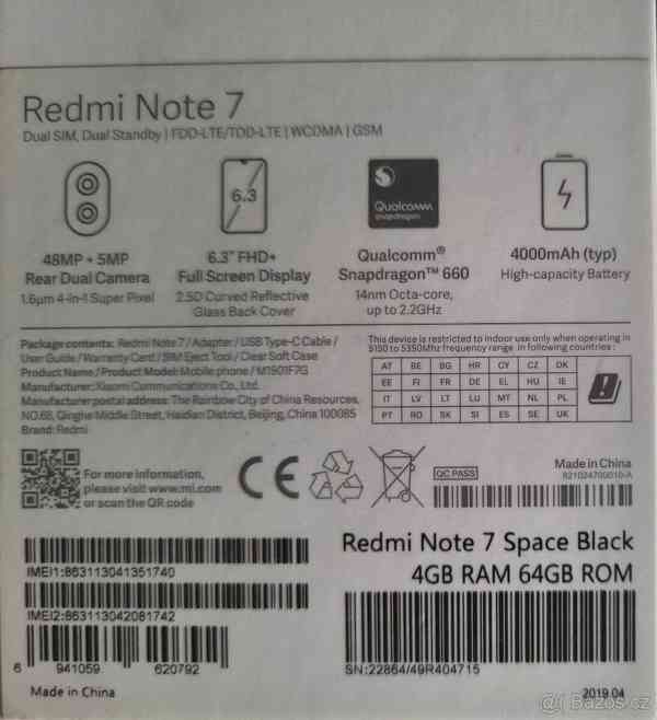 Xiaomi Redmi note 7 + bezdrátová sluchátka. - foto 6