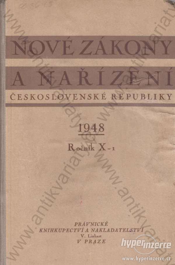 Nové zákony a nařízení československé republiky - foto 1