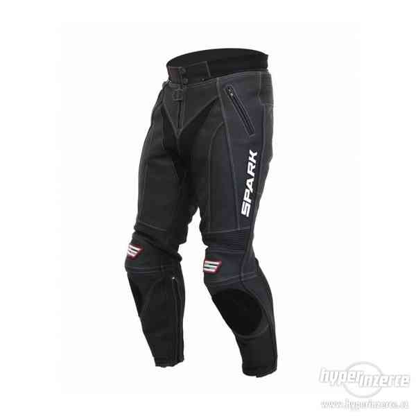 Pánské kožené moto kalhoty Spark ProComp, černé 3XL - foto 1