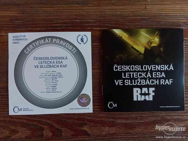 Sada čtyř stříbrných mincí Čs letecká esa ve službách RAF - foto 2