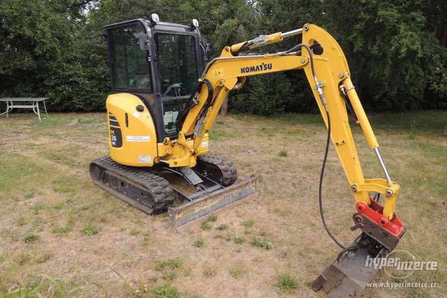 minibagr, minirypadlo, rypadlo, bagr KOMATSU PC26MR, 2700 kg - foto 3