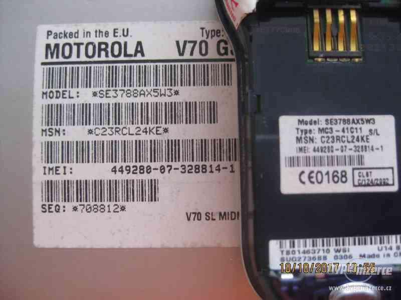 Motorola V70 - RARITA z r.2002, cena od 450,-Kč - foto 13