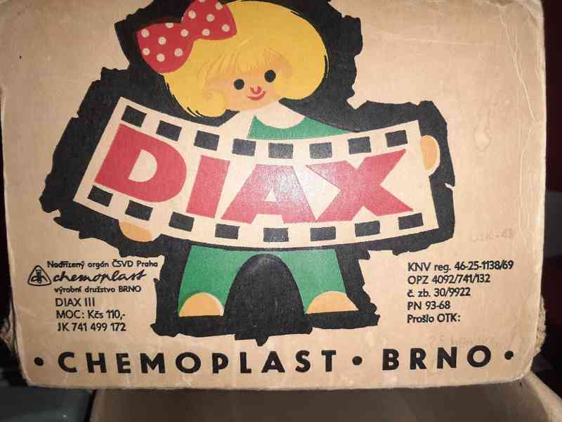 Retro promítačka DIAX3 originál krabice Chemoplast - foto 4