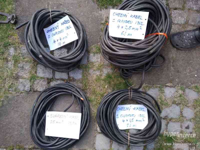 Prodlužovák 400 V, gumové kabely, zásuvky, vidlice