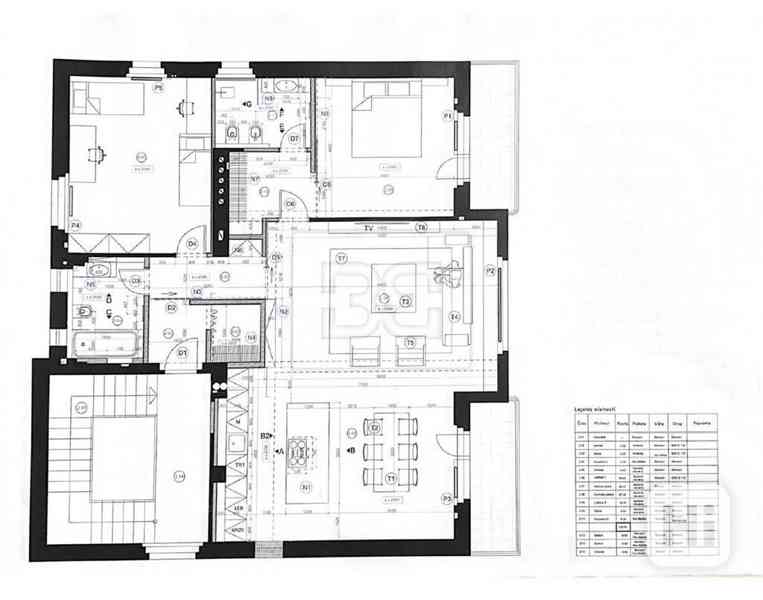 Zcela nový, velmi luxusní, designový byt 3+kk (120 m2) se 2 balkóny (15 m2), ulice Perucká, Praha 2 - foto 30
