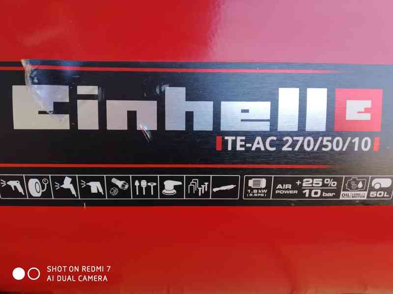 Prodám NEPOUŽITÝ olejový Kompresor Einhell TE-AC 270/50/10-  - foto 6