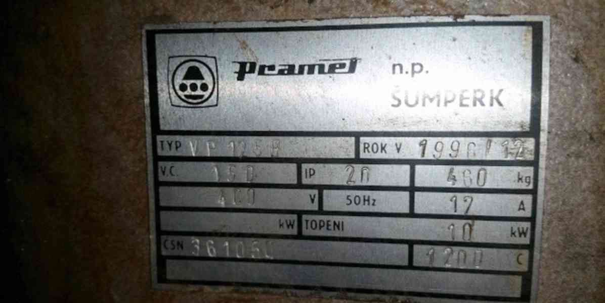 Pec elektrická na GO VP 125 B (7724.) - foto 5