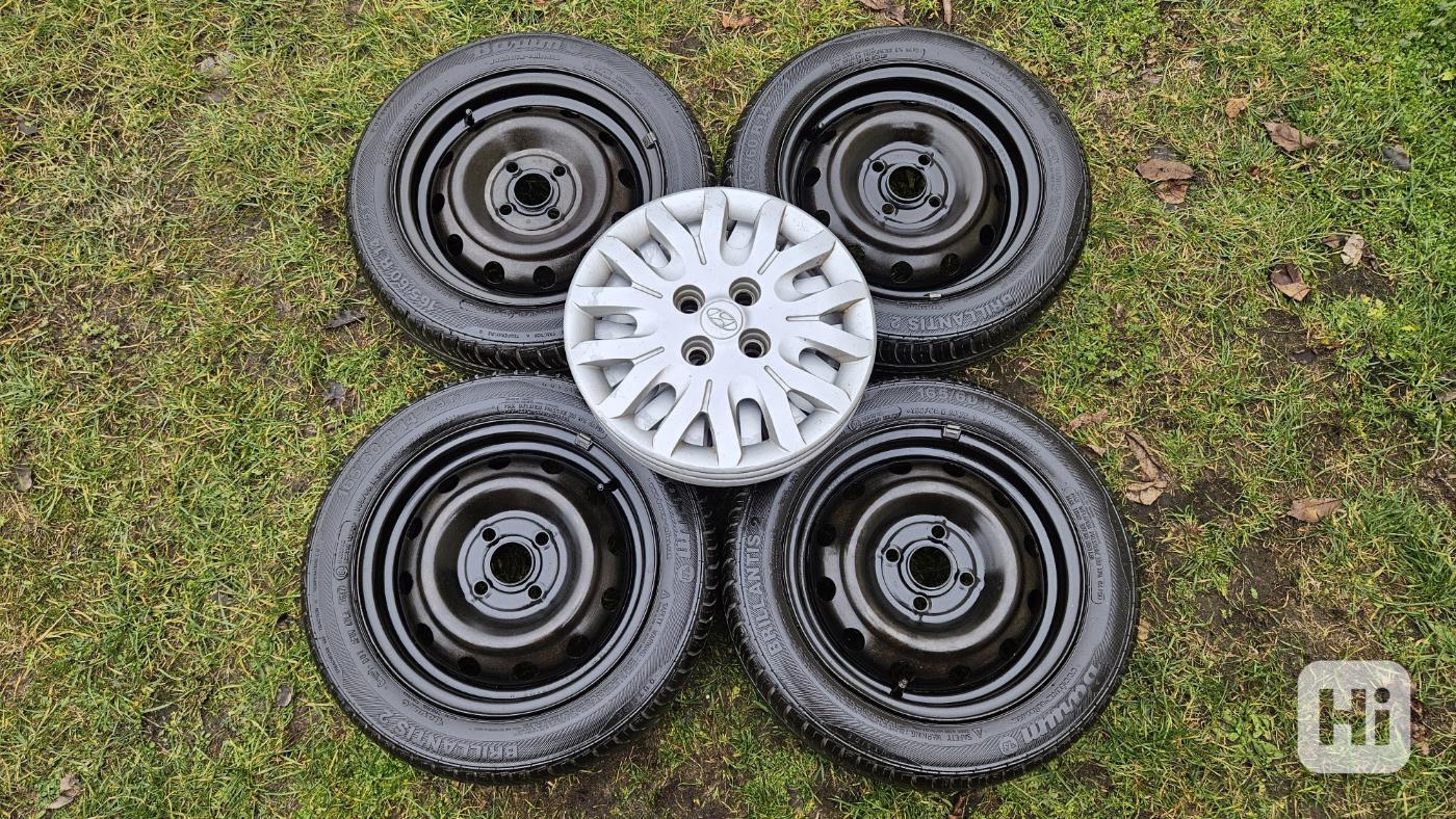 Hyundai i10 letní pneumatiky 165/60R14 disky 5Jx14 poklice - foto 1