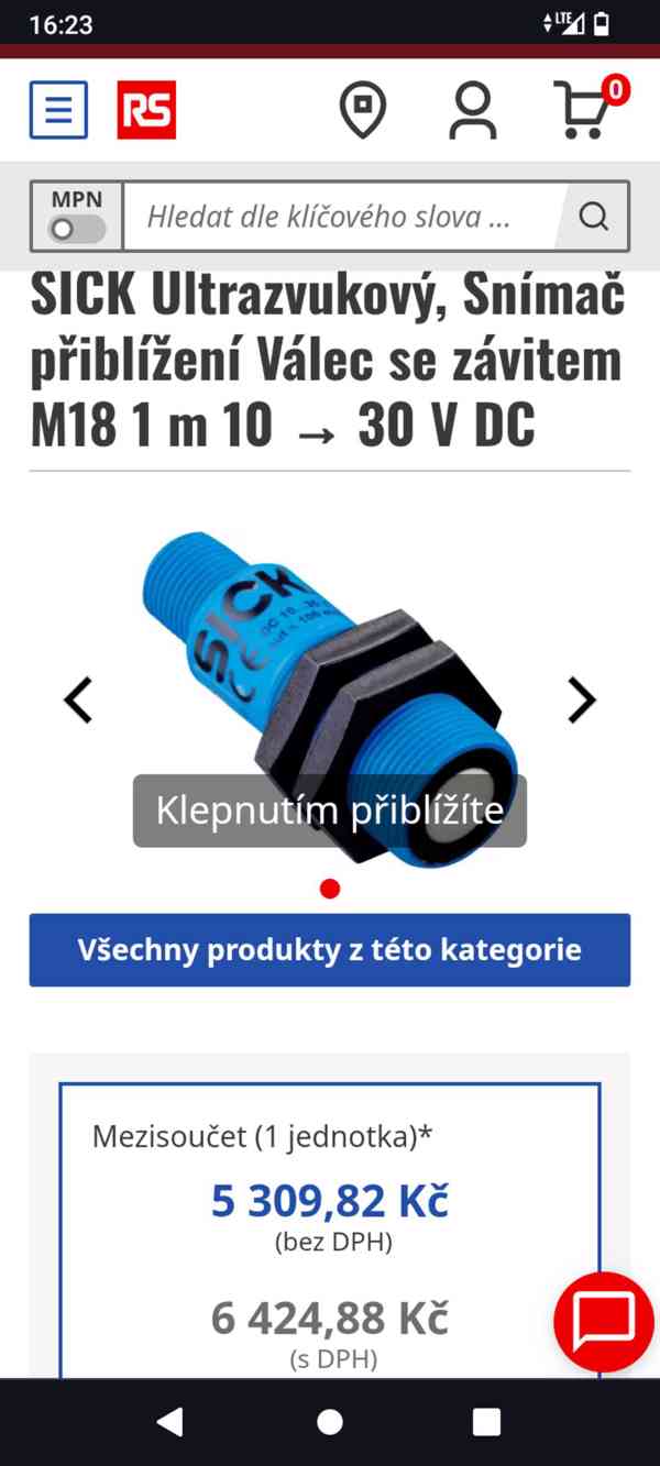 Ultrazvukový snímač SICK UM18-218161101 Rozsah 120 až 1300mm - foto 3