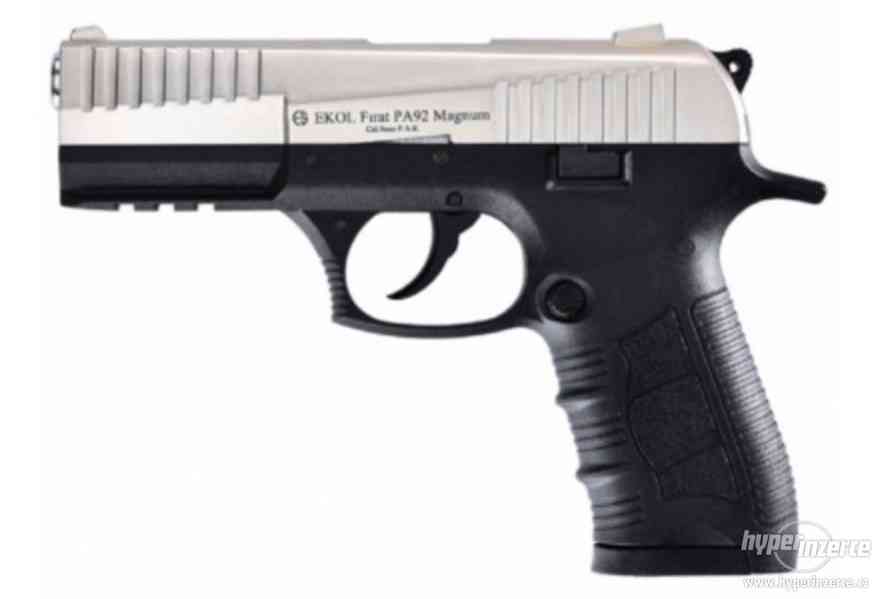 Plynová pistole Ekol Firat Magnum PA92 satén cal.9mm - foto 1