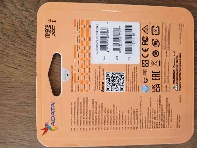 Paměťová karta ADATA MicroSDXC 256GB Premier + SD adaptér - foto 2