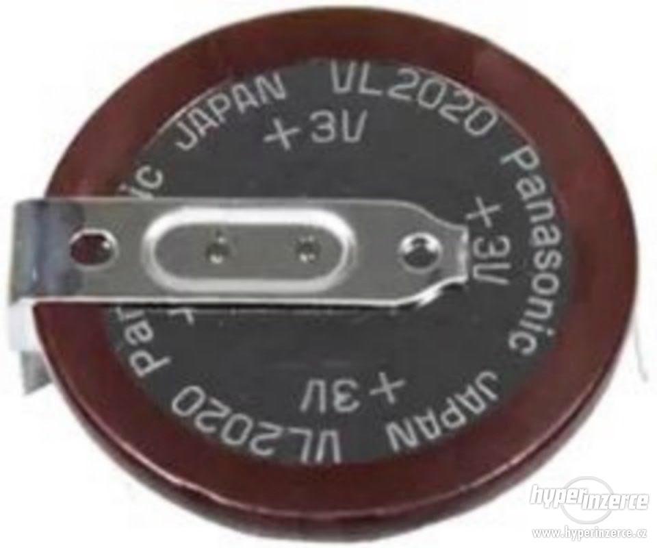 Akumulátor Panasonic VL2020 pro klíčky BMW, Mini,vývody 180° - foto 1