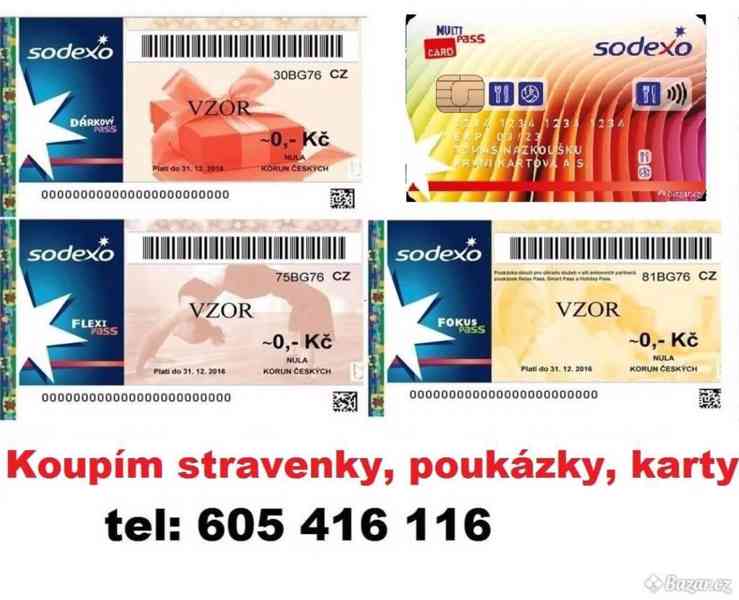 Okamžitý výkup stravenek, poukázek, benefitů SODEXO, a další - foto 8