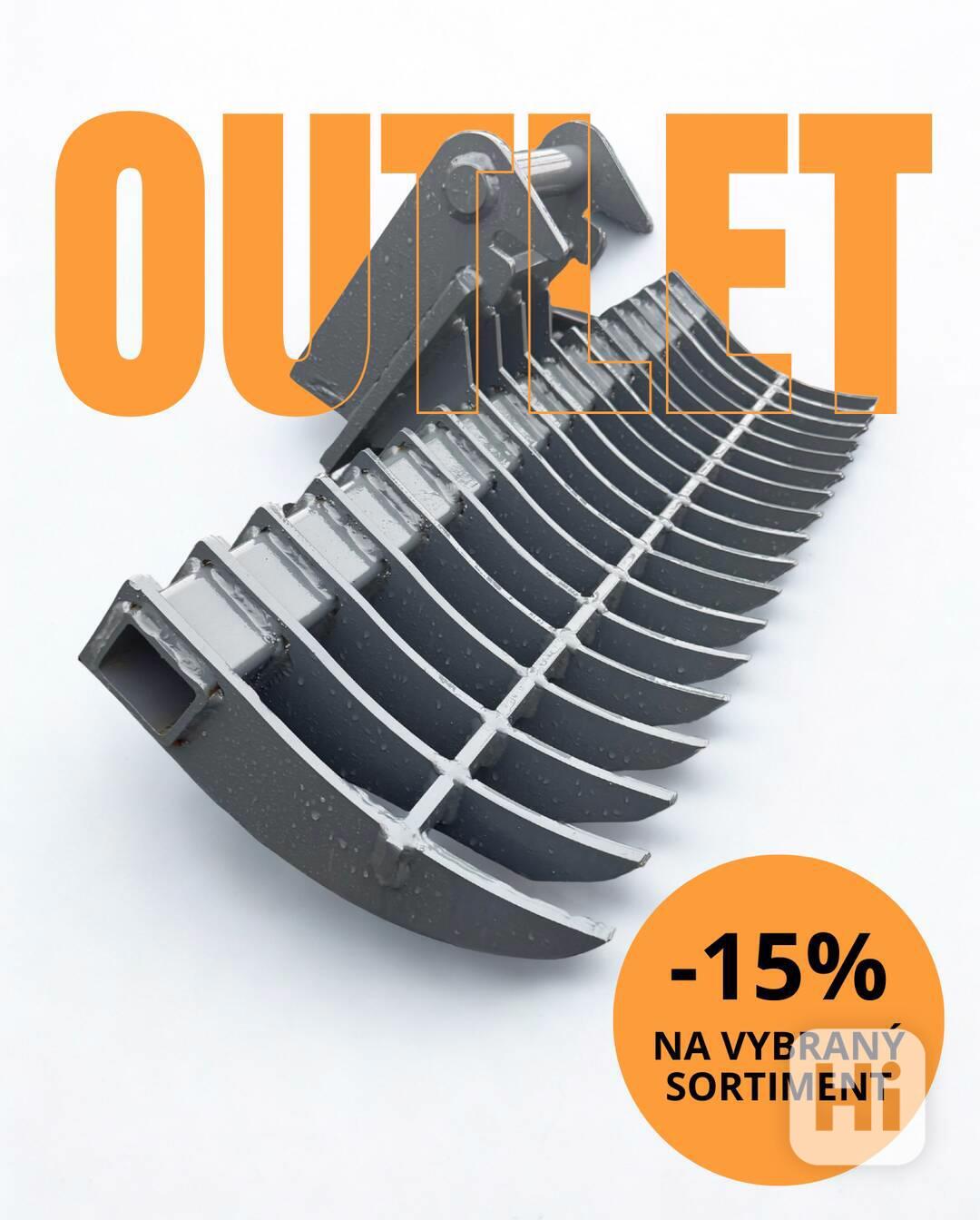 Hrábě pro bagr 100 cm  1,5–2,5 t — Lehnhoff  MS01 — OUTLET - foto 1