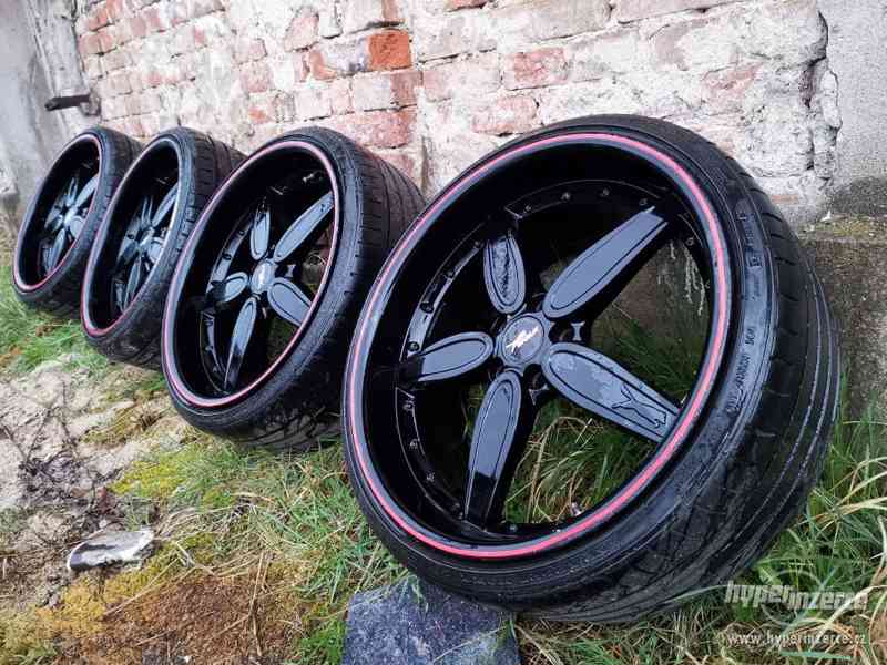 Exkluzivní WOLF Racing 20" 9Jx20H2 ET40+letní 235/30/20 - foto 2