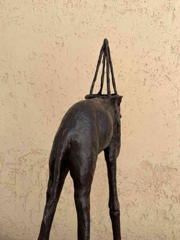 Kosmický slon-bronz socha 167cm  - foto 4