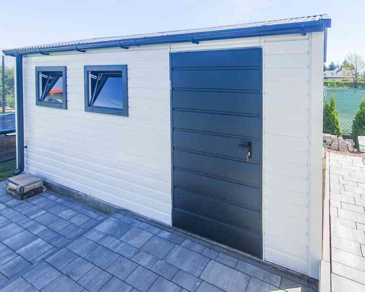 Zahradní domek 4x5m dveře 2x Okno bílá Antracit TS736 - foto 2
