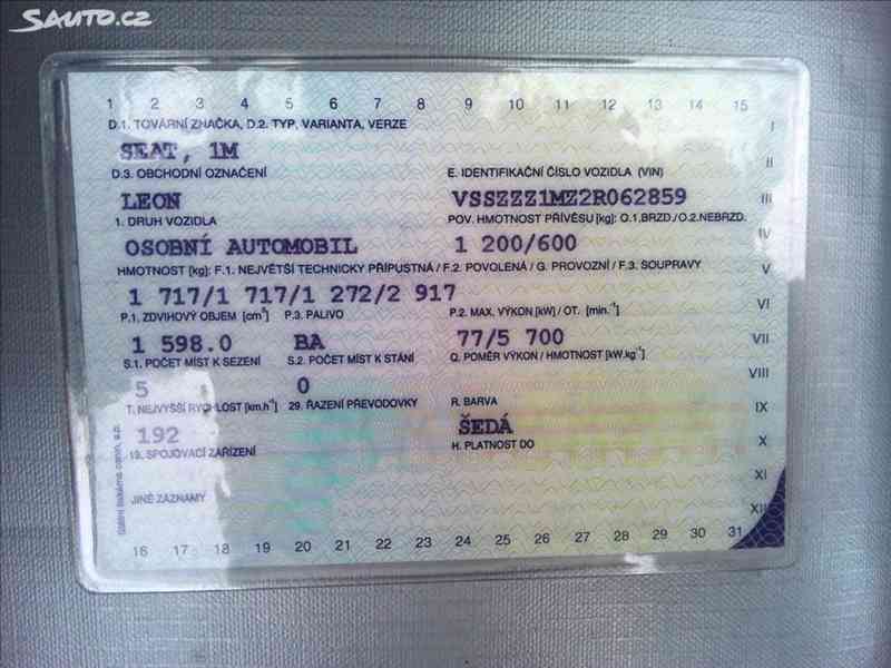 Prodám Seat Leon 1.6, 16 V - foto 16
