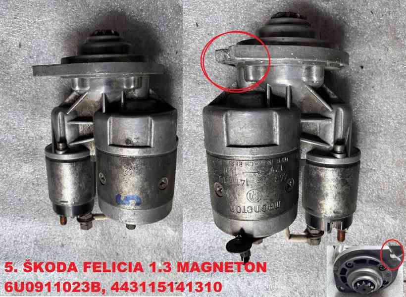 Startéry Škoda FAVORIT / FELICIA 1.3, 1.9D - foto 6
