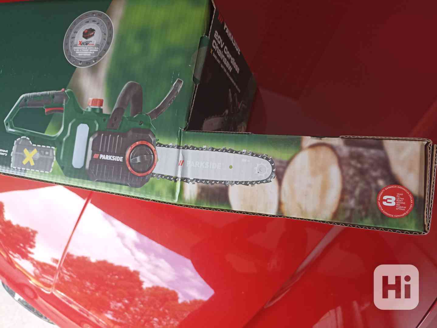 Aku řetězová pila Parkside nepoužitá doklad,zár 3roky - foto 1