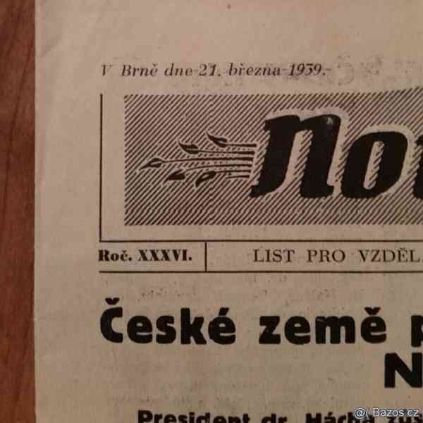 Noviny Nový lid - České země pod protektorátem 3x - foto 9