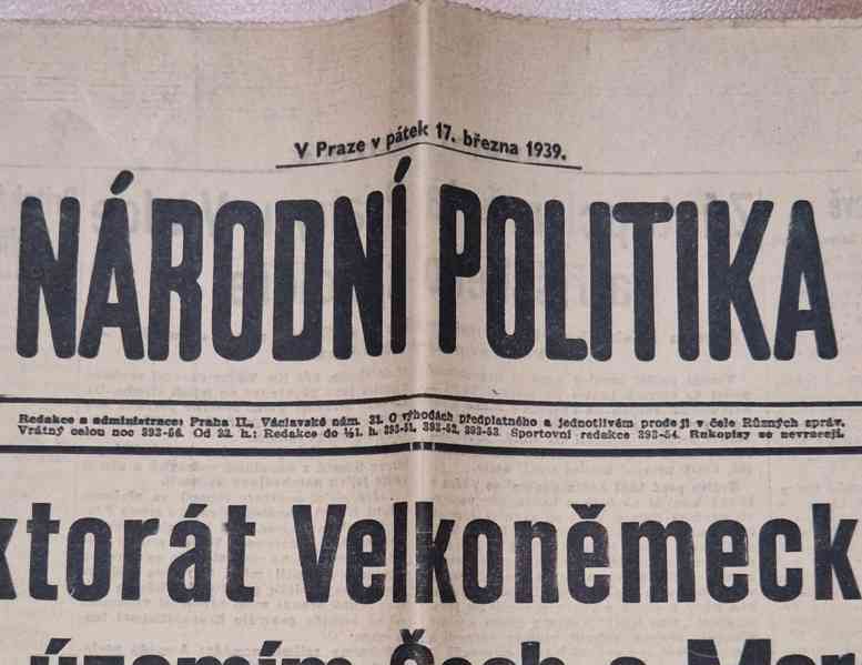 Noviny Nový lid - České země pod protektorátem 3x - foto 2