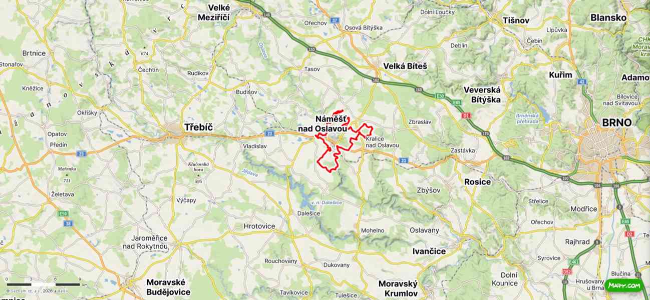 Náměšť nad Oslavou okr. TR prodej starší RD a velký pozemek - foto 20