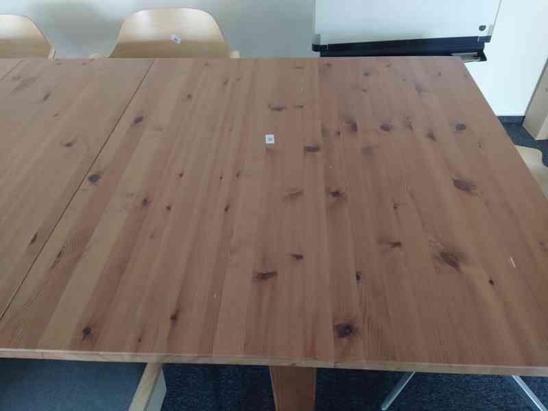 prodám rozkládací stůl  dřevo masiv  IKEA 105/203 x 75 - foto 3