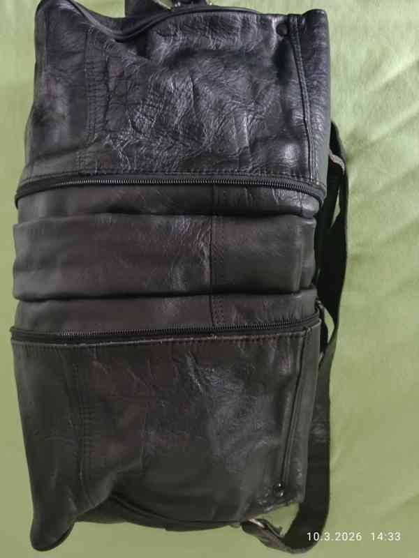 Prodám PÁNSKOU KOŽ.ROZKLÁDACÍ TAŠKU, černou - foto 7