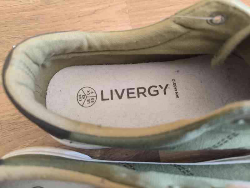 LIVERGY Pánská volnočasová obuv (zelená, 43) - foto 4