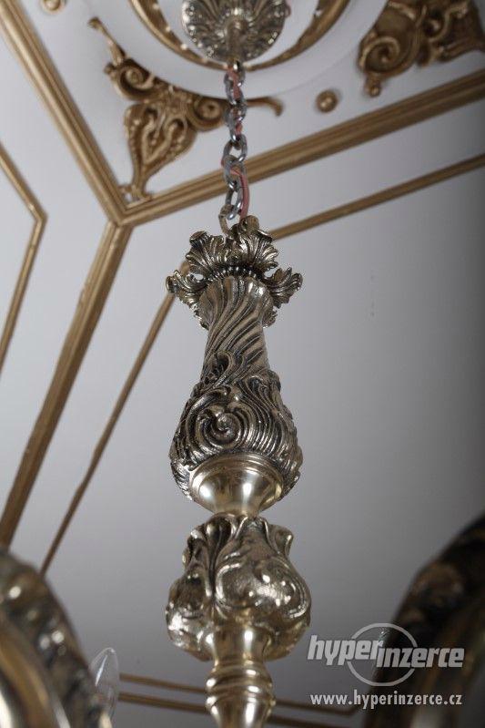 Osmiramenný lustr Ludvík XV. Zrestaurovaný - foto 6