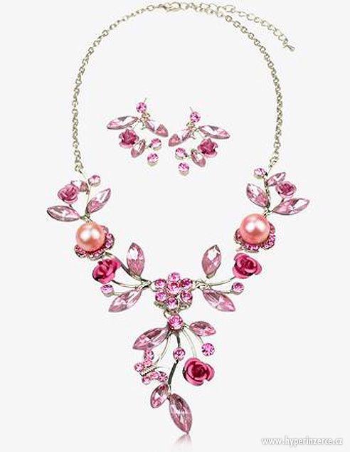 Nový náhrdelník+náušnice s květinovým motivem - foto 2