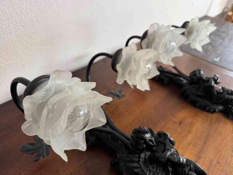 Starožitné zrcadlo s aplikami - foto 13