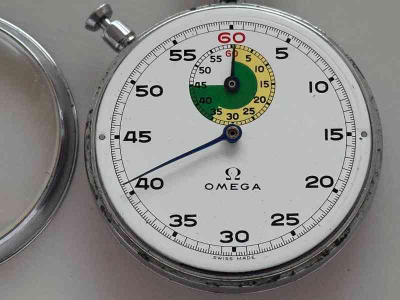 Staré kapesní Švýcarské stopky OMEGA do sbírky - foto 2