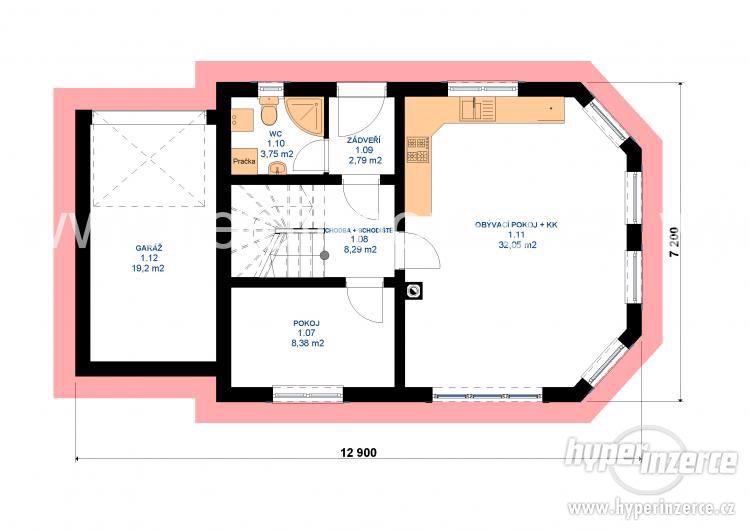 Rodinný dům Pegas Elegant Plus, 122 m2, 5+kk+G - foto 5