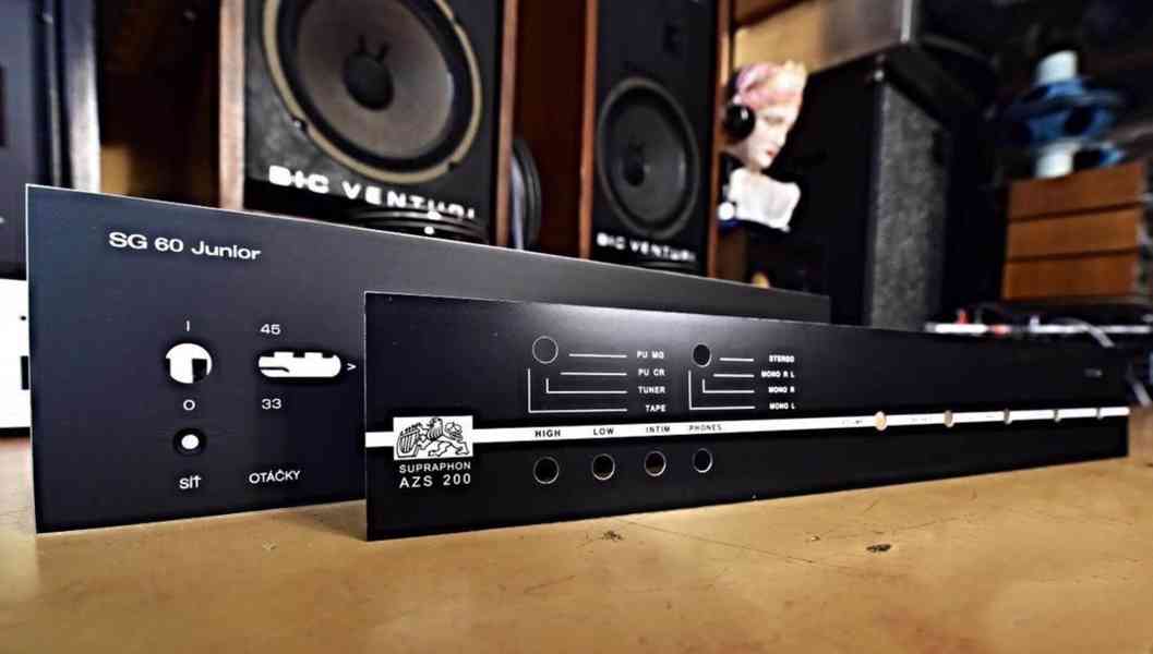 Supraphon AZS 200 - SG 60 Junior gramofon - nový čelní panel