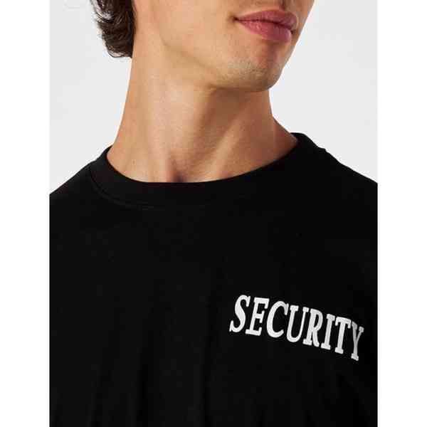 Tričko Mil-Tec Security - černé - foto 4