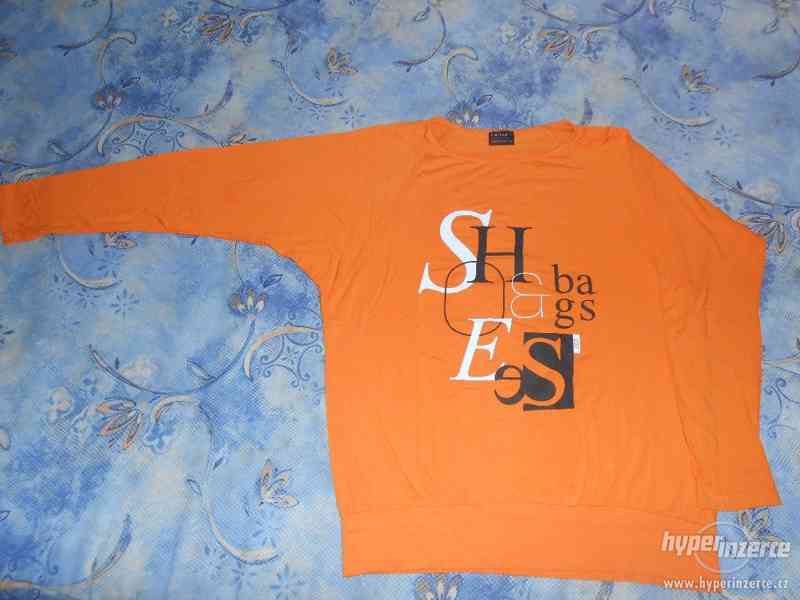 Prodám oranžové tričko dl. r. - foto 1
