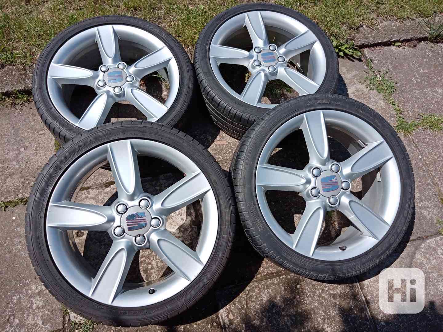 Obutá Alu kola 18ky 5x112 pneu 99% SEAT ŠKODA AUDI VW FORD - foto 1