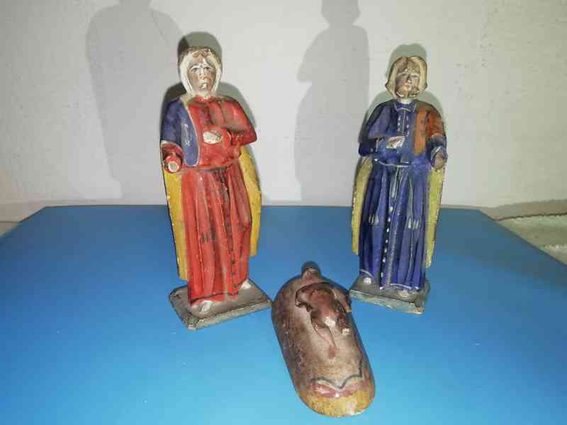 dřevěné figurky - kralický betlém - Svatá Rodina