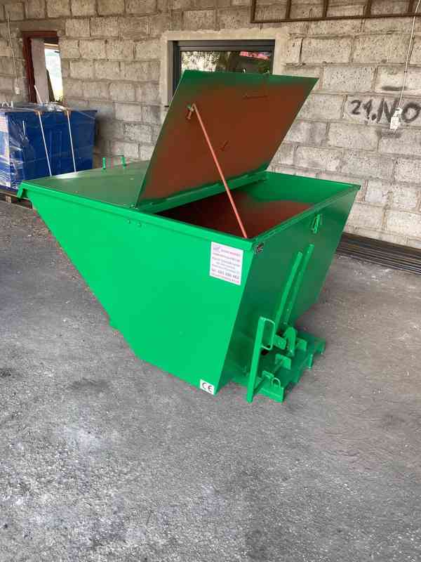 samovyprazdňovací kontejner, 1 m3, kontejner - foto 2
