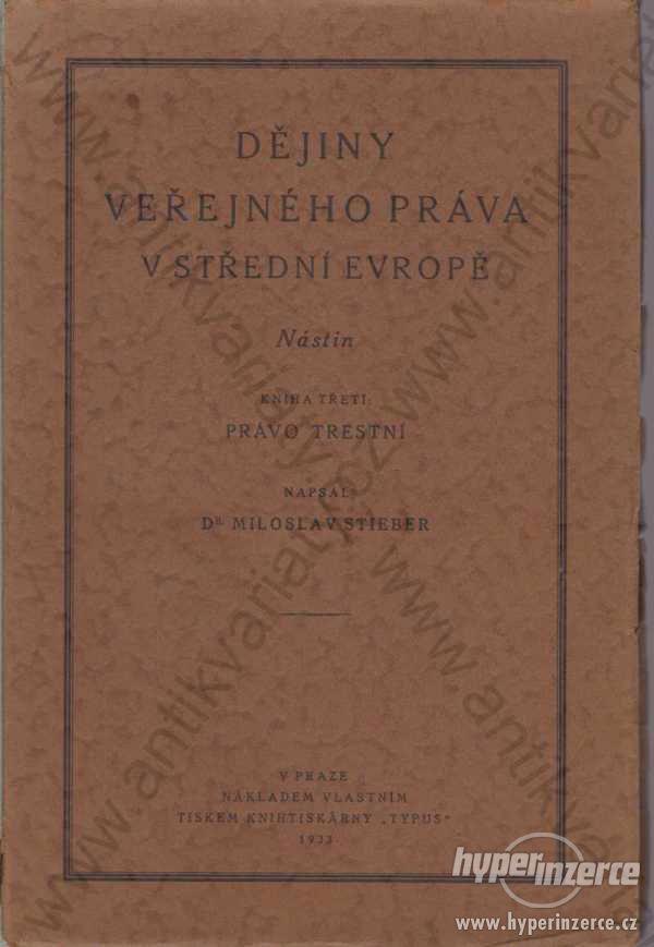 Dějiny veřejného práva v střední Evropě 1933 - foto 1