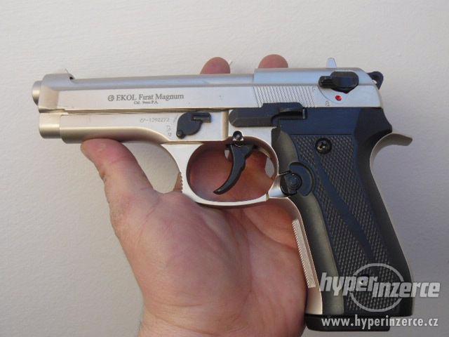 Plynovka EKOL Firat Magnum 9mm plynová pistole nikl saten - foto 1